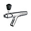 Tres Long Threaded Wine Barrel Tap Pouring Chrome Plated Brass with Handle
