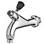 Tres Wine Barrel Butt Tap Pouring Chrome Plated Brass with Handle 1/2" Inch