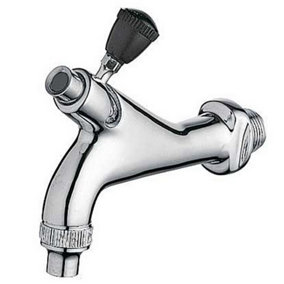Tres Wine Barrel Butt Tap Pouring Chrome Plated Brass with Handle 1/2" Inch