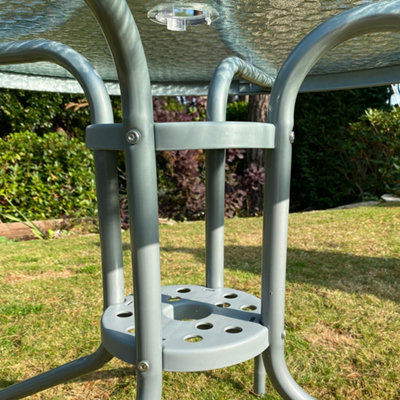 Tresco 6 Piece Garden Furniture Set with Folding Chairs - 6