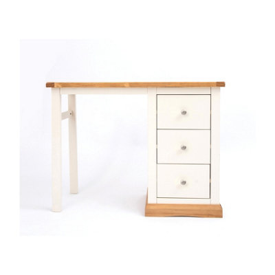 Trevi 3 Drawer Desk - Dressing Table Chrome Knob