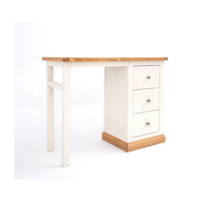 Trevi 3 Drawer Desk - Dressing Table Chrome Knob