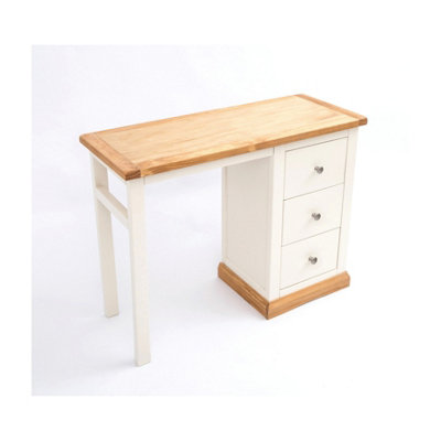 Trevi 3 Drawer Desk - Dressing Table Chrome Knob