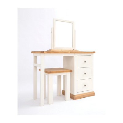 Trevi 3 Drawer Dressing Table Set Chrome Knob