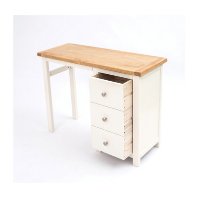 Trevi 3 Drawer Dressing Table Set Chrome Knob