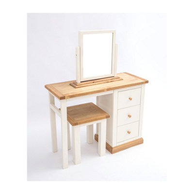 Trevi 3 Drawer Dressing Table Set Wood Knob