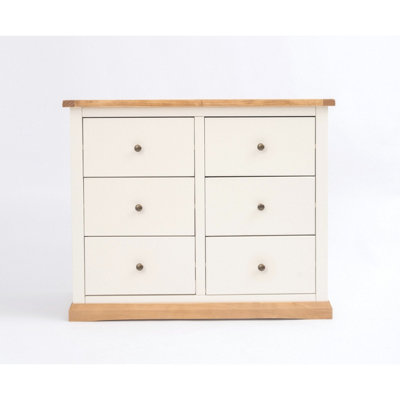 Trevi 6 Drawer Chest of Drawers Brass Knob