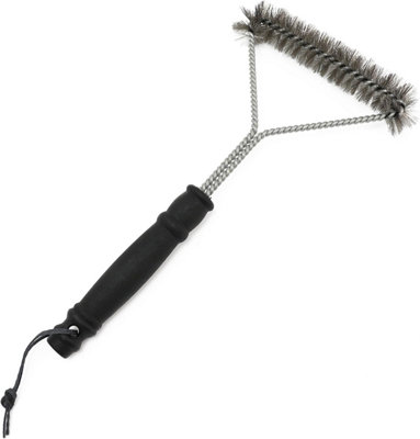 Triangle BBQ Grill Cleaning Brush 3-Sided Grill Cleaner with Bristles Deep Cleaning Wire Brush for BBQ Grills & Smoker Grates