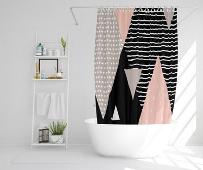 Triangle Geometrics (Shower Curtain) / Default Title Price Comparisons | Compare The Build