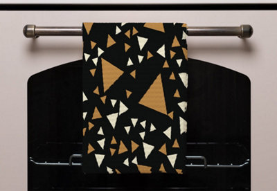 Black kitchen towel clearance set