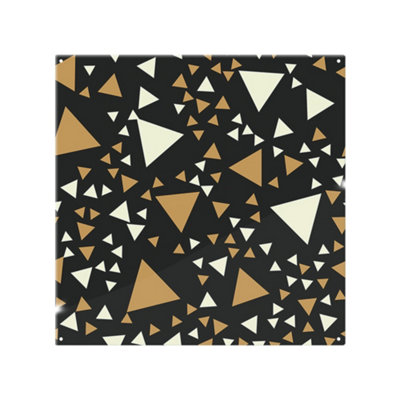Triangles On Black Splash Back designer style
