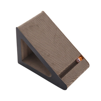 Triangular Cat Scratching Post Cat Climber with Bell Ball, 26cm W x ...