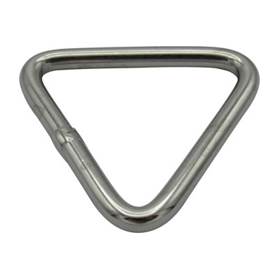 Triangular D Ring Delta Link 6MM x 50MM (Stainless Steel Webbing Marine ...