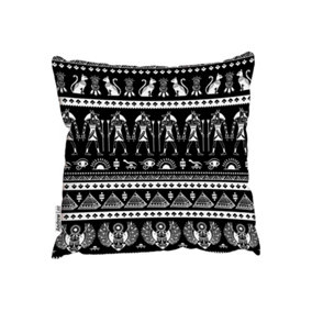 Tribal ethnic pattern with Egypt symbols (Outdoor Cushion) / 60cm x 60cm