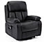 Tribeca Leather Rise & Recline Arm Chair with Massage and Heat Functionality
