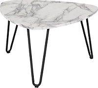 Trieste Coffee Table - L78 x W78 x H46 cm - Marble Effect
