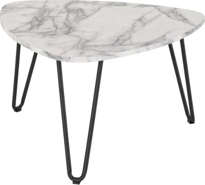 Trieste Coffee Table White Marble Effect This range comes flat-packed for easy home assembly