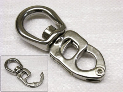 Trigger Swivel Snap Shackle 115MM (Stainless Steel Marine Rigging Release)