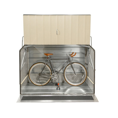 Trimetals ProtectaCycle Secure Bike Store with Ramp (Police Approved ...
