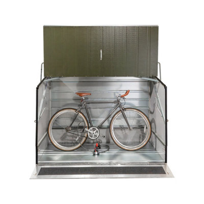 Trimetals ProtectaCycle Secure Bike Store with Ramp (Police Approved ...