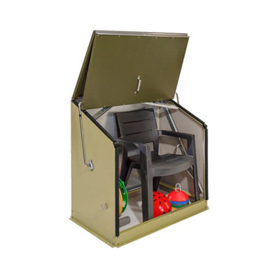 Trimetals Sentinel Garden Small Storage Box (109cm x 66cm) Two Tone Green