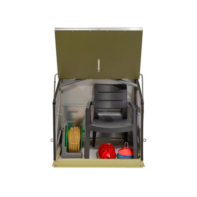 Trimetals Sentinel Garden Small Storage Box (109cm x 66cm) Two Tone Green