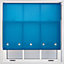 Trimmable Daylight Roller Blind with Square Eyelets and Metal Fittings by Furnished - Teal (W)90cm x (L)210cm