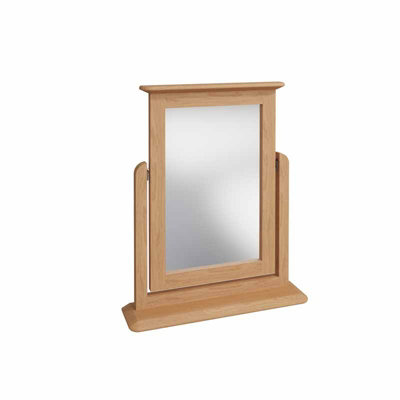 Trinket Mirror - Plywood/Pine/MDF - L50 x W12 x H60 cm - Light Oak