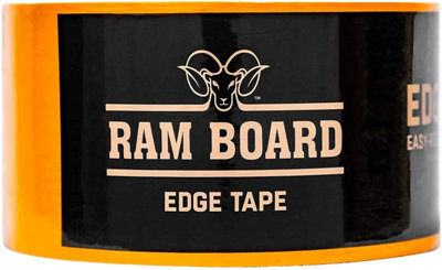 Trio Plus Edge Tape for Heavy Duty RAM Board 6.35cm x 55m - Strong Adhesive to Hold Edges Securely in Place - Recyclable
