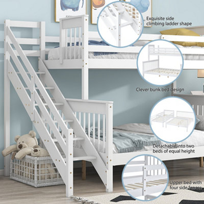 Detachable triple deals bunk beds