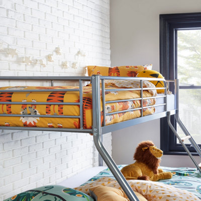 Double metal loft deals bed