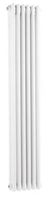 Triple Column Traditional Radiator 1500 x 287mm, High Gloss White
