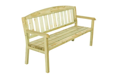 Triple Garden Bench - Wood - L170 x W63 x H97 cm - Green