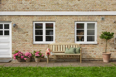 Triple Garden Bench - Wood - L170 x W63 x H97 cm - Green - 3