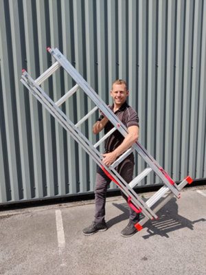 Triple Section Combination Ladder 3 x 7 Rungs 2m Closed 4.25m 