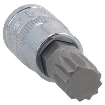 thumbnail image 2 of Cal-Hawk 24PC XZN Triple Square Spline Bit Socket Set (1/4, 3/8, 1/2 Drive) - S2 Steel 2 of 5