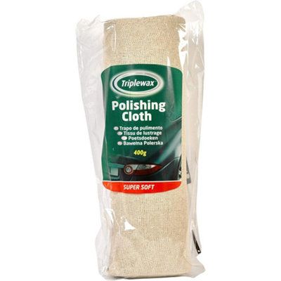 Triplewax 100% Super Soft Cotton Polishing Cloth 400g (Pack of 6) - 8