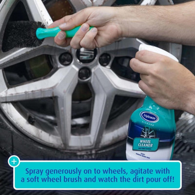 Triplewax Alloy Steel  Wheel Cleaner Dissolves Brake Dust Dirt & Grime 500ml x3 - 5