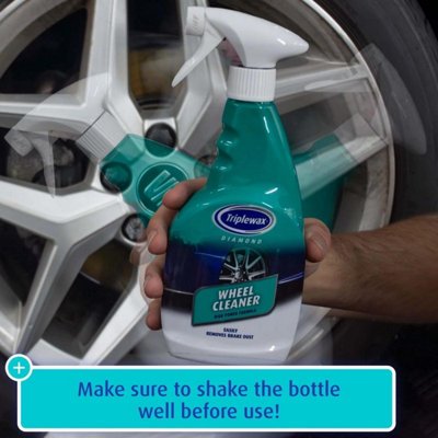 Triplewax Alloy Steel  Wheel Cleaner Dissolves Brake Dust Dirt & Grime 500ml x3 - 9