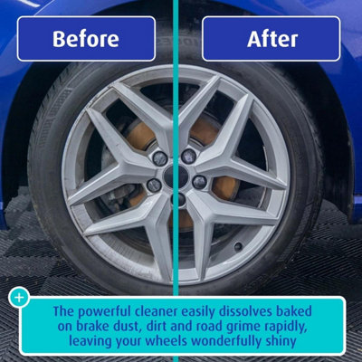 Triplewax Alloy Steel  Wheel Cleaner Dissolves Brake Dust Dirt & Grime 500ml x6 - 6