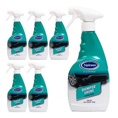 Triplewax Bumper Shine New Look Suitable For Plastic Bumpers & Trim 500ml x6