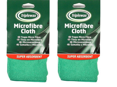 Triplewax Car Microfibre Cloth Towel For Valeting Cleaning Polishing Drying X2