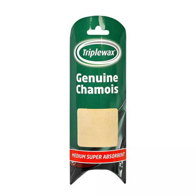 Triplewax Geniune Leather Chamois Tube Valeting Cleaning Polishing Detailing x12