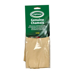 Triplewax Genuine Leather Chamois Large For Valeting Cleaning Polishing
