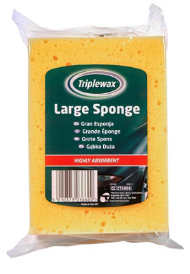 Triplewax Large Sponge Car Van Caravan Washing Polishing Cleaning