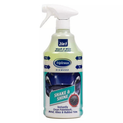 Triplewax Shake & Shine Waterless Car Cleaning Wash & Wax Showroom Shine 1L x6