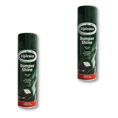 Triplewax TBR500 Bumper Shine New Look Suitable For Plastic Bumpers 500Ml x 2