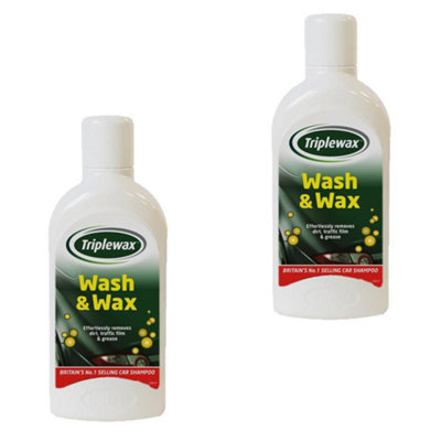 Triplewax TCS011/TCS112 Car Cleaner Washing Extra Shine 1L x2 Valeting 2 Litres DIY at B&Q