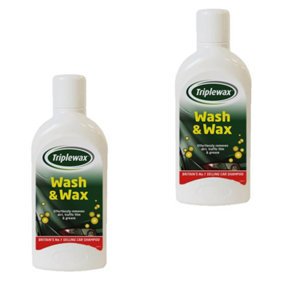 Triplewax TCS011/TCS112 Car Cleaner Washing Extra Shine 1L x2 Valeting 2 Litres