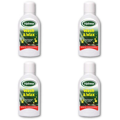 Triplewax TCS501 Shampoo Car Cleaner Washing Extra Shine - 500mL x4 Valeting 2L